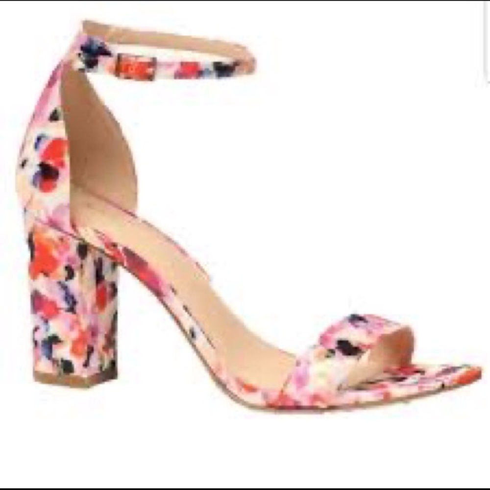 Steve Madden floral block heel sandals